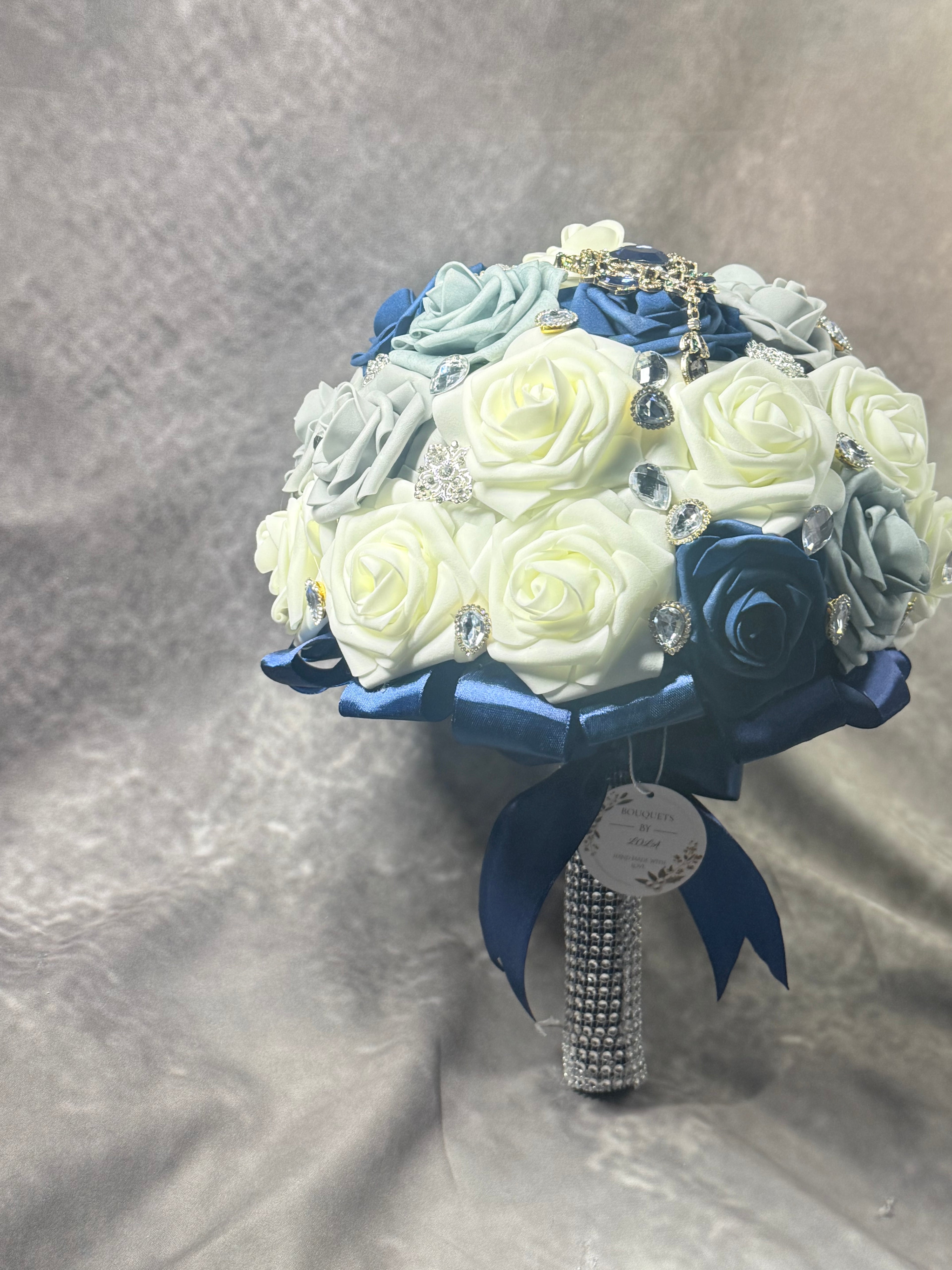 Luxury Navy Blue Bridal Bouquet