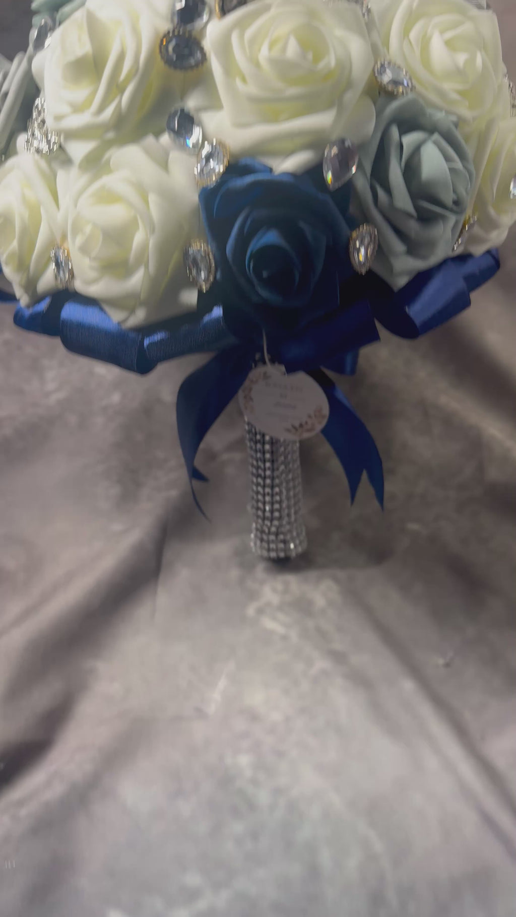 Luxury Navy Blue Bridal Bouquet